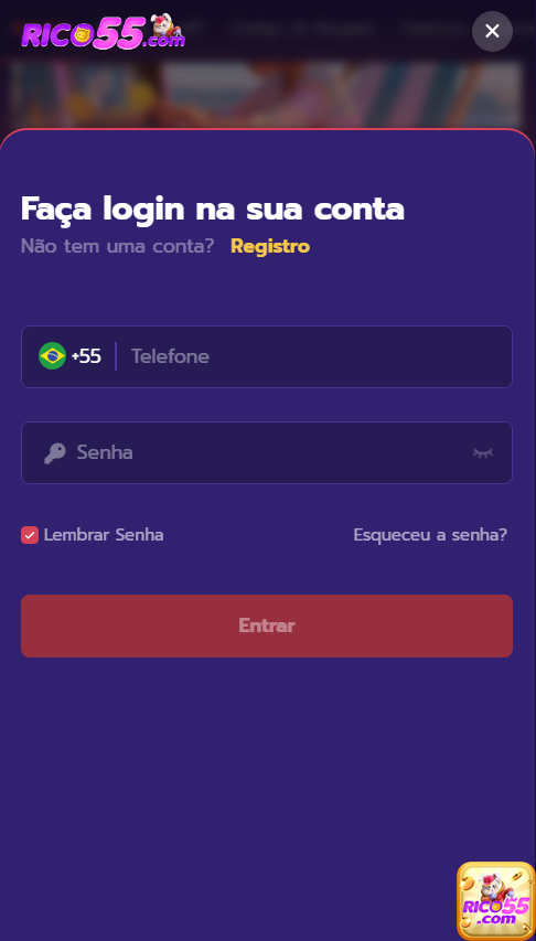 rico55.com - acessar em protegido entrada na conta